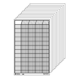 Creative Shapes Etc. Small Incentive Chart Set, White