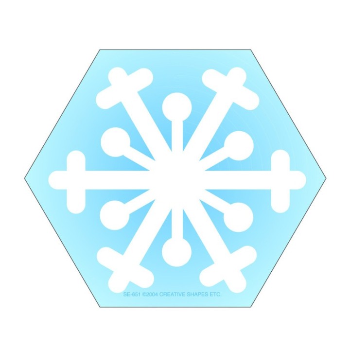 Creative Shapes Etc. Creative Shapes Notepad, Snowflake, Mini