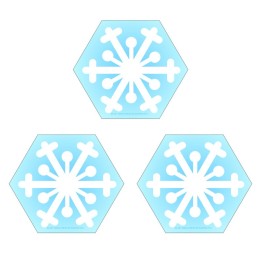 Creative Shapes Etc. Creative Shapes Notepad, Snowflake, Mini, Pack of 3