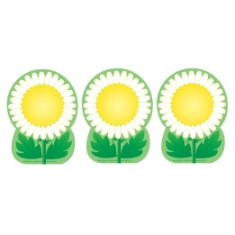 Creative Shapes Etc. Creative Shapes Notepad, Daisy, Mini, Pack of 3