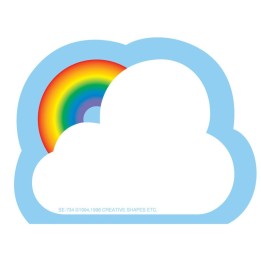 Creative Shapes Etc. Creative Shapes Notepad, Rainbow, Mini