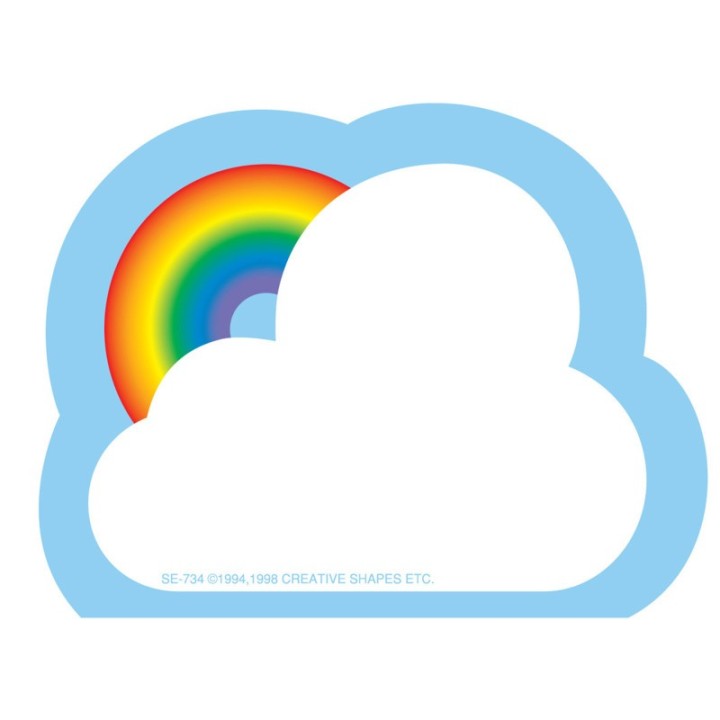 Creative Shapes Etc. Creative Shapes Notepad, Rainbow, Mini