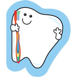 Creative Shapes Etc. Tooth Mini Notepad, 3" x 3", 35 Sheets