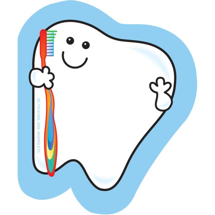 Creative Shapes Etc. Tooth Mini Notepad, 3" x 3", 35 Sheets