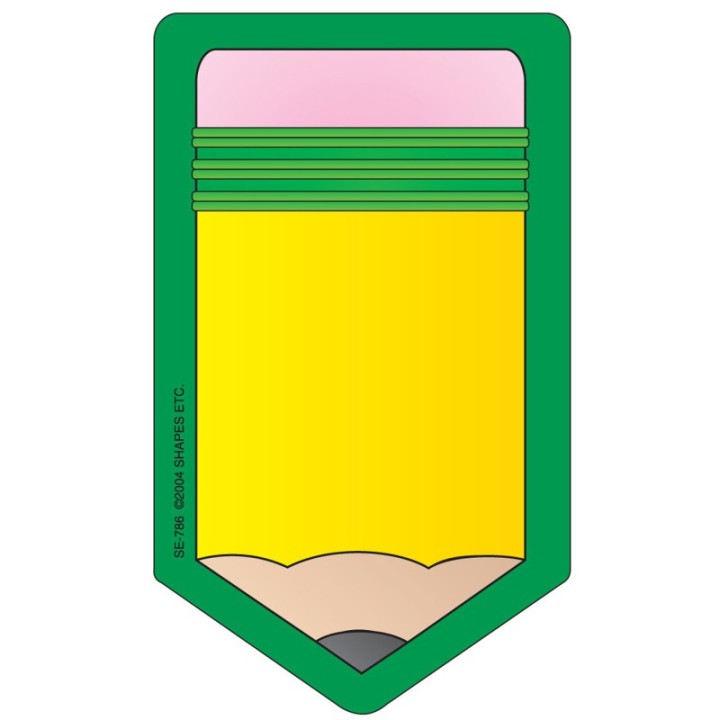 Creative Shapes Etc. Creative Shapes Notepad, Pencil, Mini