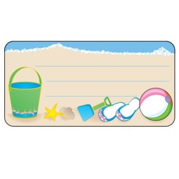 Creative Shapes Etc. Beach Nametags, 1-5/8" x 3-1/4" , Pack of 36