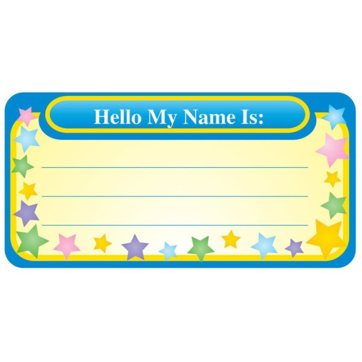 Creative Shapes Etc. My Name Is Nametags, 1-5/8" x 3-1/4" , Pack of 36