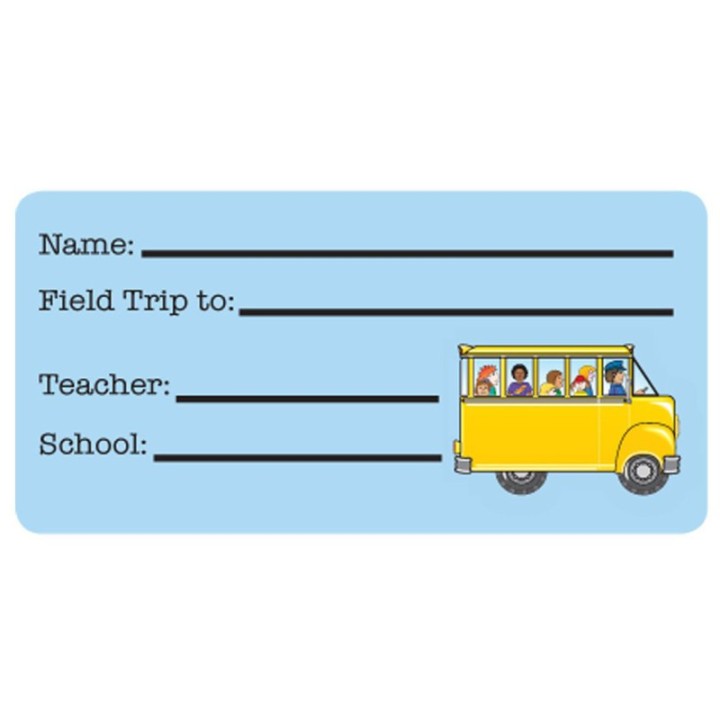 Creative Shapes Etc. Field Trip Nametags, 1-5/8" x 3-1/4" , Pack of 36