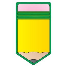 Creative Shapes Etc. Notepad, Pencil, Large, 50 Sheets