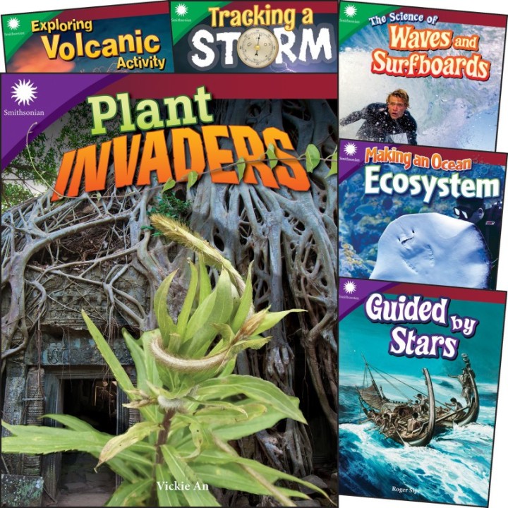 Teacher Created Materials Smithsonian Informational Text: The Natural World, 6-Book Set, Grades 4-5