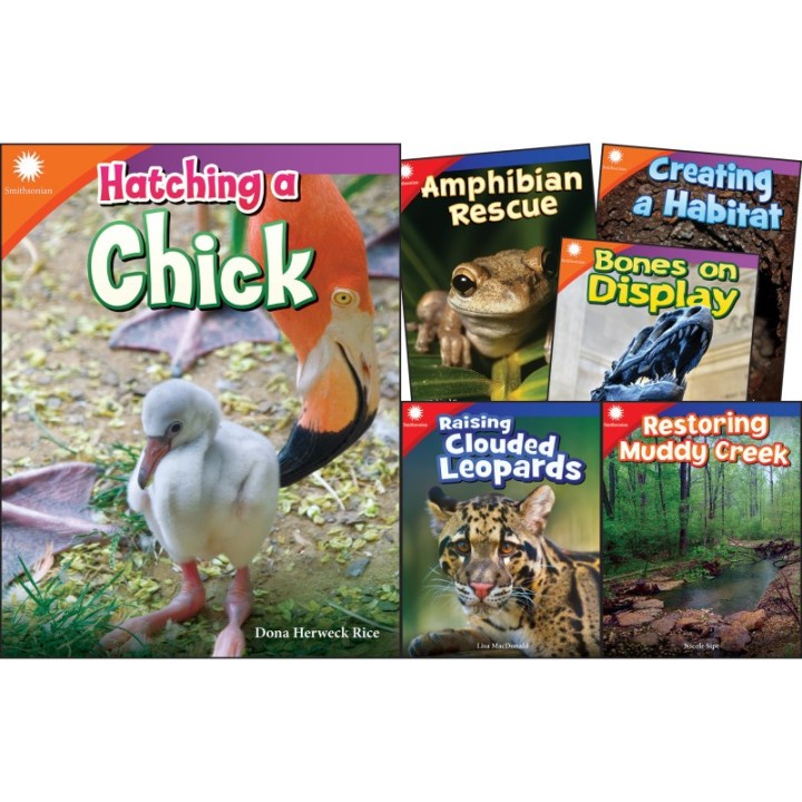 Teacher Created Materials Smithsonian Informational Text: Animals Grades 2-3: 6-Book Set