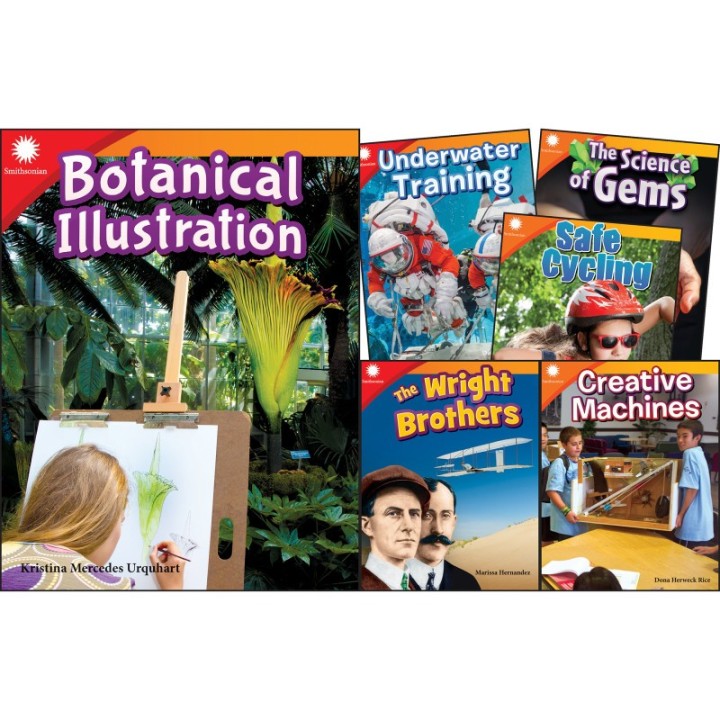 Teacher Created Materials Smithsonian Informational Text: Fun in Action, 6-Book Set, Grades 2-3