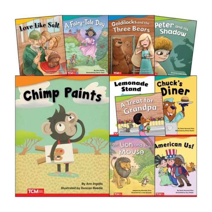 Teacher Created Materials Literary Text Grade K Set 1: 10-Book Set