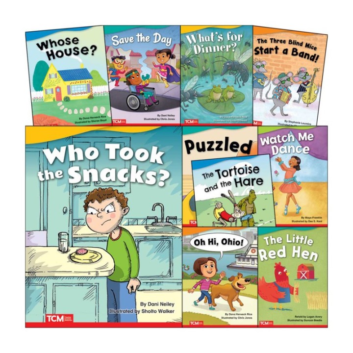 Teacher Created Materials Literary Text Grade K Set 3: 10-Book Set