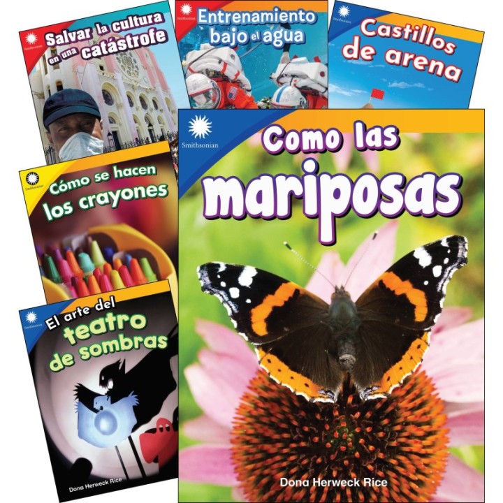 Teacher Created Materials Smithsonian Informational Text: Fun in Action Spanish Grades K-1: 6-Book Set