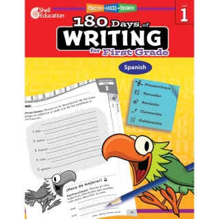 Shell Education 180 Days of Writing for First Grade (Spanish)
