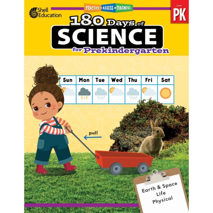 Shell Education 180 Days of Science, Grade PreK