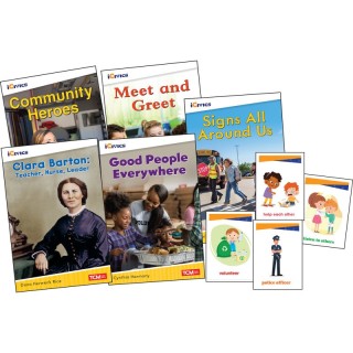 Teacher Created Materials iCivics Grade K: Community & Social Awareness 5-Book Set + Game Cards