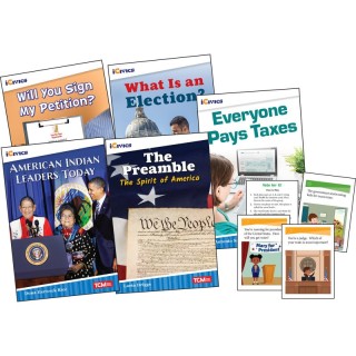 Teacher Created Materials iCivics Grade 3: Leadership & Responsibility 5-Book Set + Game Cards