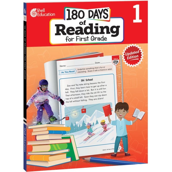 Shell Education 180 Days of Reading 2nd Edition, Grade 1