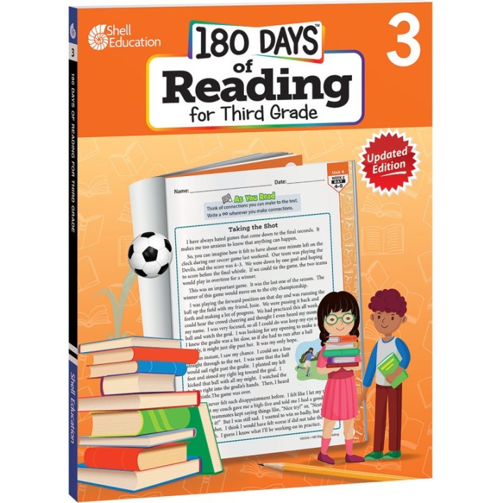 Shell Education 180 Days of Reading 2nd Edition, Grade 3