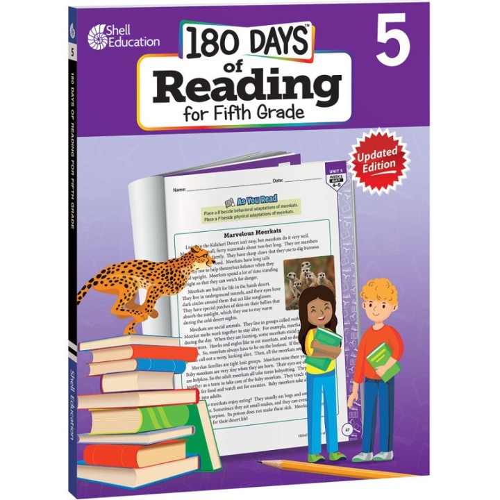 Shell Education 180 Days of Reading 2nd Edition, Grade 5