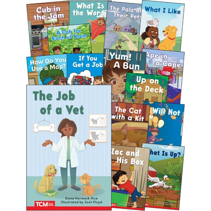 Teacher Created Materials Decodable Books: Read & Succeed, Grade PreK-K, Set 2