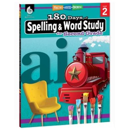 Shell Education 180 Days of Spelling and Word Study for Second Grade