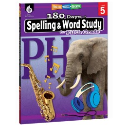Shell Education 180 Days of Spelling and Word Study for Fifth Grade