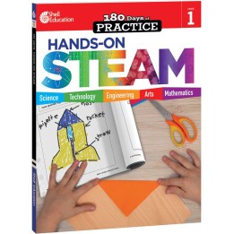 Shell Education 180 Days: Hands-On STEAM, Grade 1