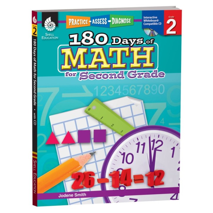 Shell Education 180 Days of Math for Second Grade