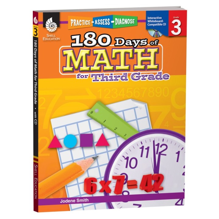 Shell Education 180 Days of Math for Third Grade