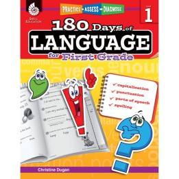 Shell Education 180 Days of Language for First Grade