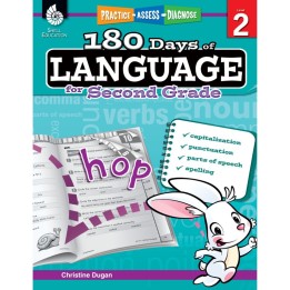 Shell Education 180 Days of Language for Second Grade