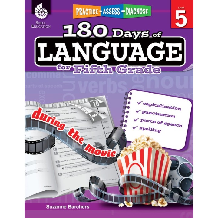 Shell Education 180 Days of Language for Fifth Grade