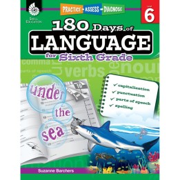 Shell Education 180 Days of Language for Sixth Grade
