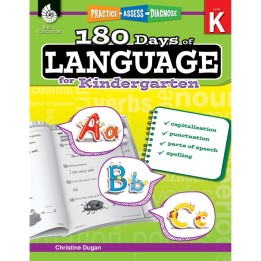 Shell Education 180 Days of Language for Kindergarten
