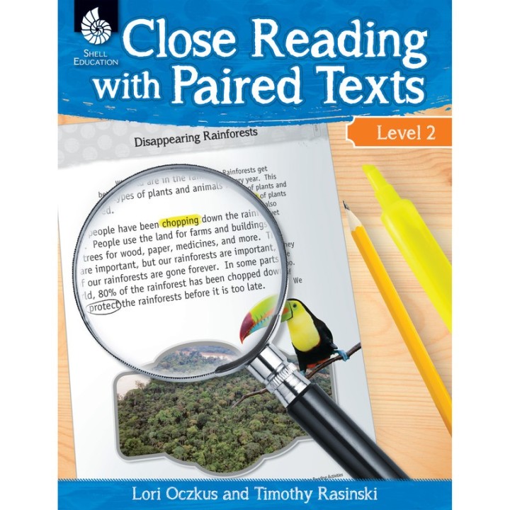 Shell Education Close Reading with Paired Texts Book, Level 2