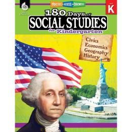Shell Education 180 Days of Social Studies for Kindergarten