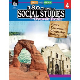 Shell Education 180 Days of Social Studies for 4th Grade