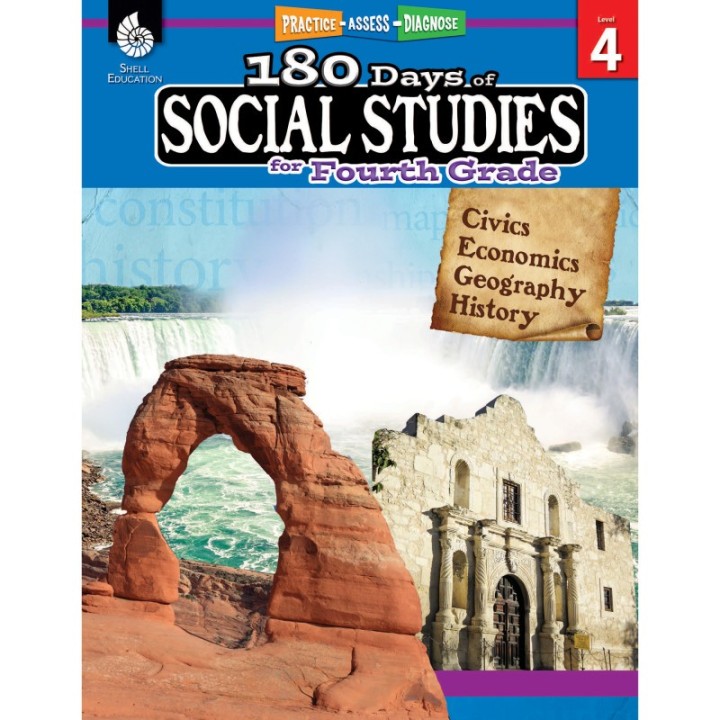 Shell Education 180 Days of Social Studies for 4th Grade