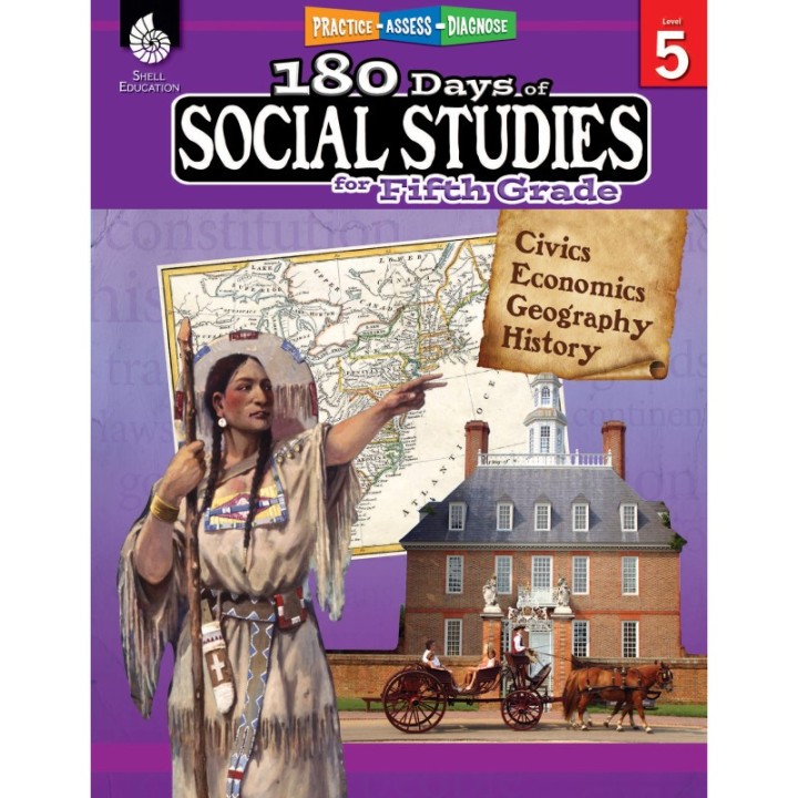 Shell Education 180 Days of Social Studies for 5th Grade