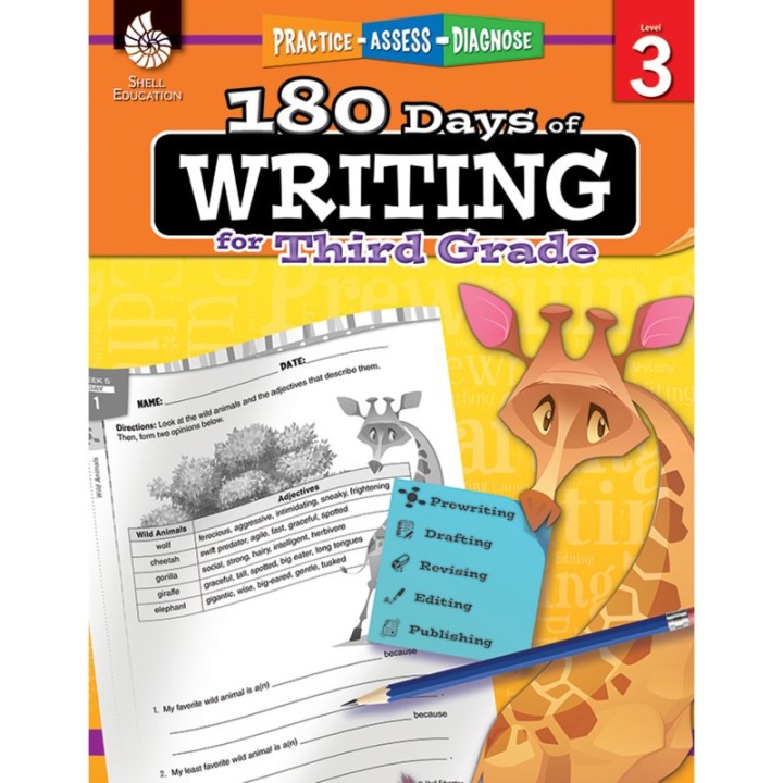 Shell Education 180 Days of Writing for Third Grade