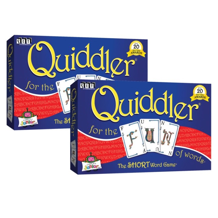 SET® Family Games Quiddler® Word Game, Pack of 2