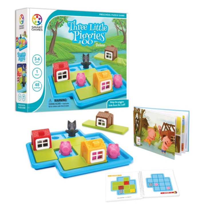 SmartGames® Three Little Piggies Deluxe Preschool Puzzle Game
