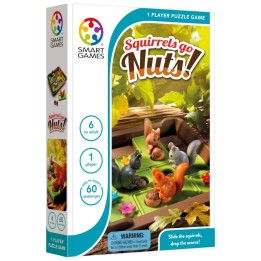 SmartGames® Squirrels Go Nuts™ 1-Player Puzzle Game