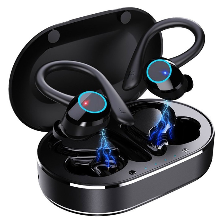 Alpha Digital Ear-hook Wireless Noise Cancelling Lightweight Earbuds