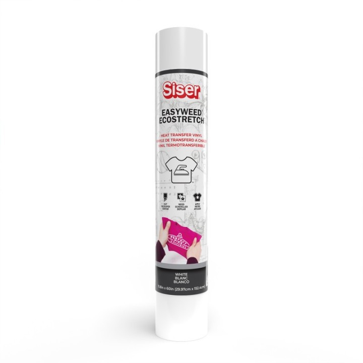 SISER Easyweed Ecostretch HTV Heat Transfer Vinyl, 60", White