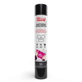 SISER Easyweed Ecostretch HTV Heat Transfer Vinyl, 60", Black