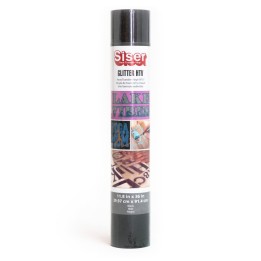 SISER Glitter HTV Heat Transfer Vinyl, 36", Black